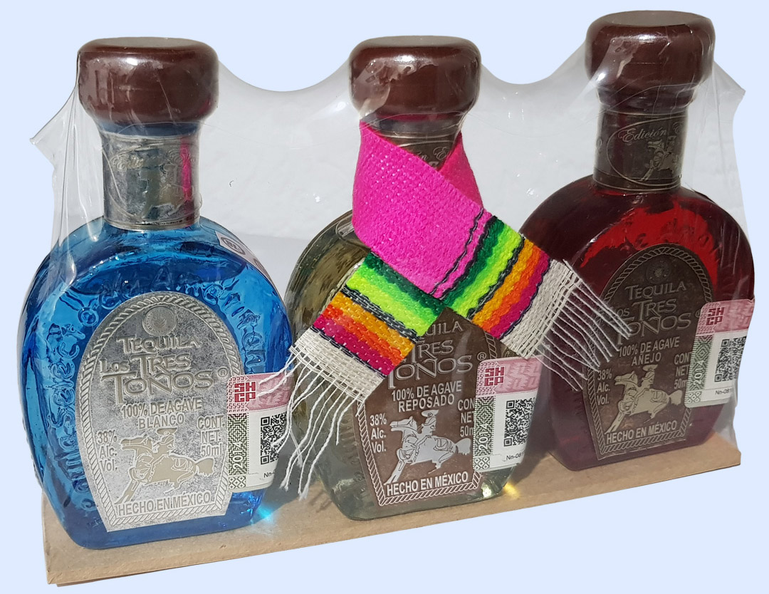 3Pack Clásico Tequila Tres Toños