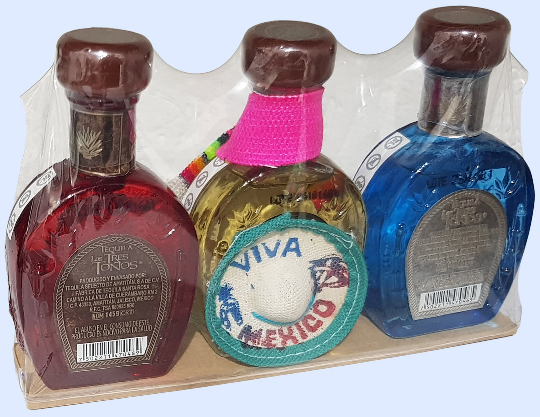 3Pack Clásico Tequila Tres Toños